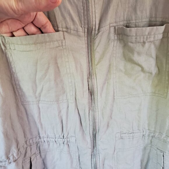 32 Degrees Cool Womens Linen Blend Jacket Sz XXL Quiet Luxury Minimalist Capsule - Picture 4 of 16